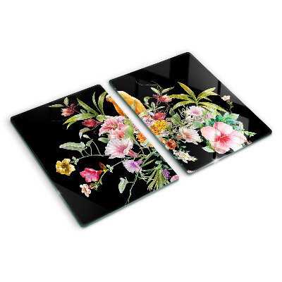 Tabla de cortar Flores y pájaros