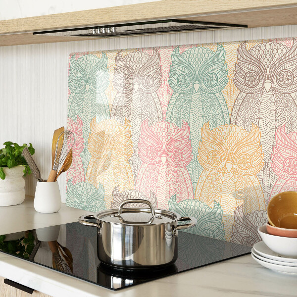 Szklana deska do krojenia Motyw kwiatów i ptaków