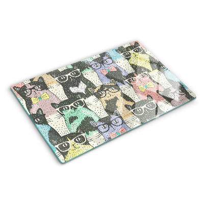 Tabla para cortar Gatos con gafas