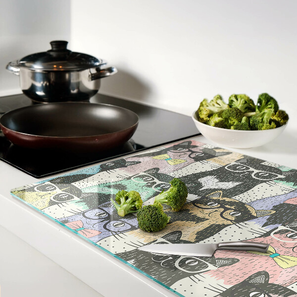 Tabla para cortar Gatos con gafas