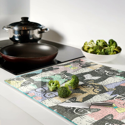 Tabla para cortar Gatos con gafas