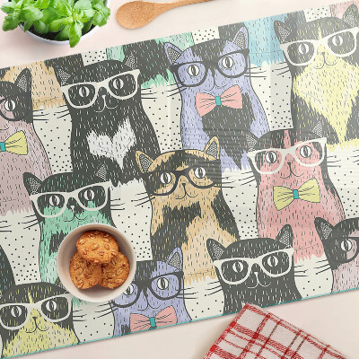Tabla para cortar Gatos con gafas
