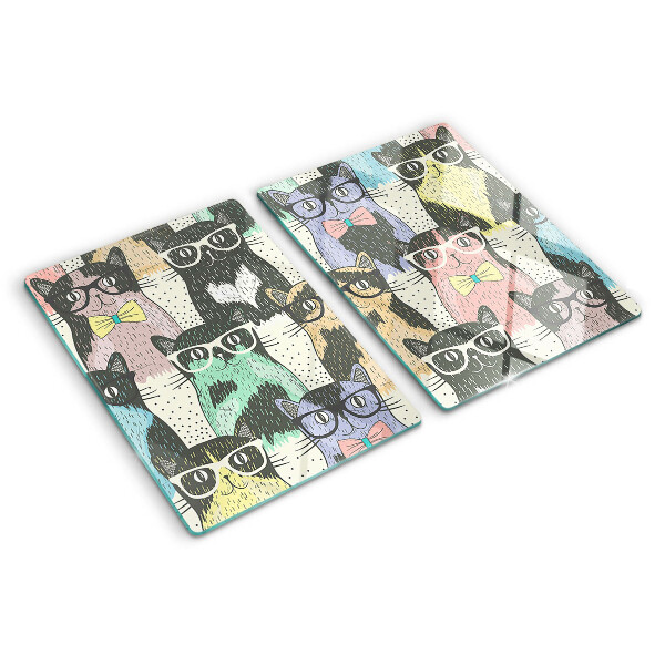 Tabla para cortar Gatos con gafas