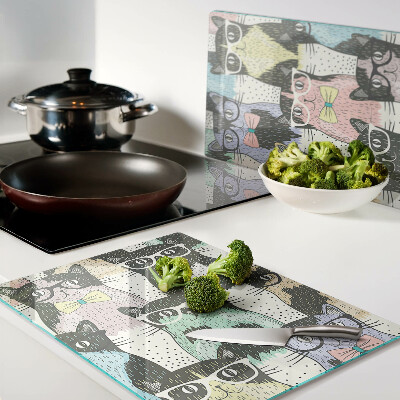 Tabla para cortar Gatos con gafas