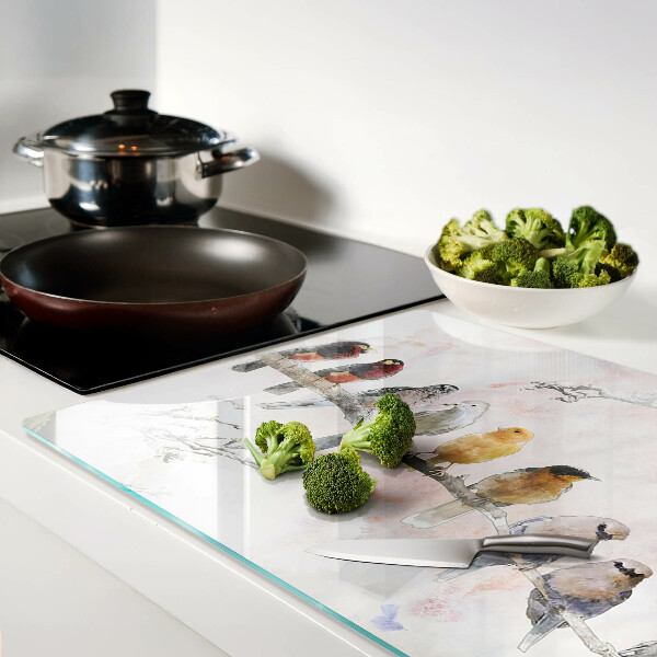 Tabla para cortar Pájaros en una rama