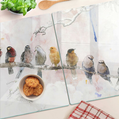 Tabla para cortar Pájaros en una rama