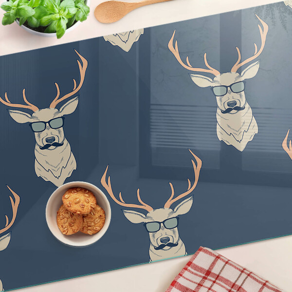 Tabla de cortar Reno con gafas de sol