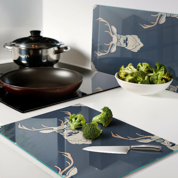 Tabla de cortar Reno con gafas de sol