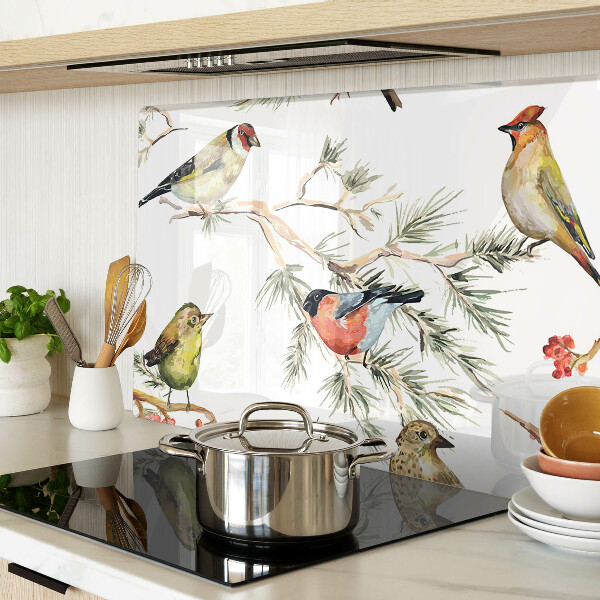 Tabla de cocina Pájaros en ramas frutales