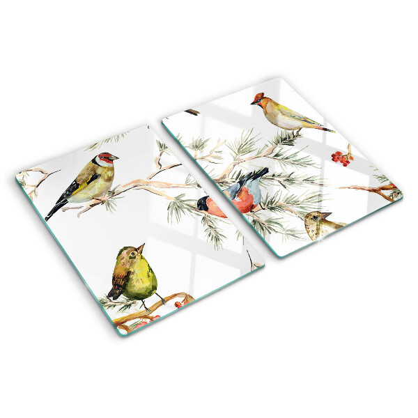 Tabla de cocina Pájaros en ramas frutales