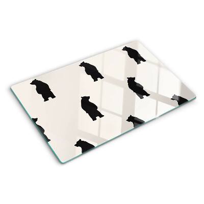 Tabla de cocina siluetas de osos