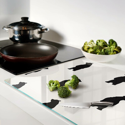 Szklana deska do krojenia Sylwetki niedźwiedzi