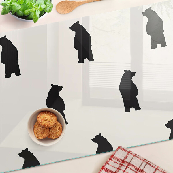 Tabla de cocina siluetas de osos