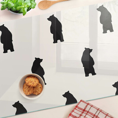 Tabla de cocina siluetas de osos