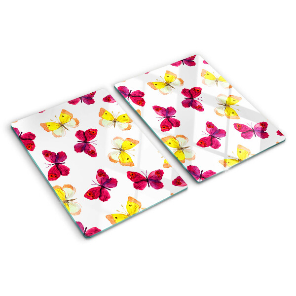 Tabla de cortar Motivo de mariposa en colores primaverales