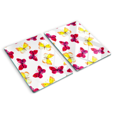 Tabla de cortar Motivo de mariposa en colores primaverales
