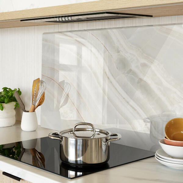 Tabla de cortar de cristal Mármol con hilos de oro