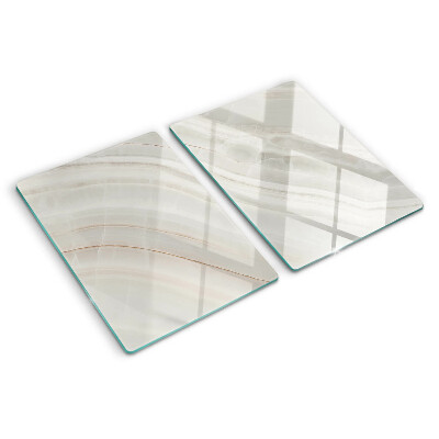 Tabla de cortar de cristal Mármol con hilos de oro