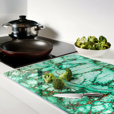 Tabla para cortar Mármol en tonos verdes