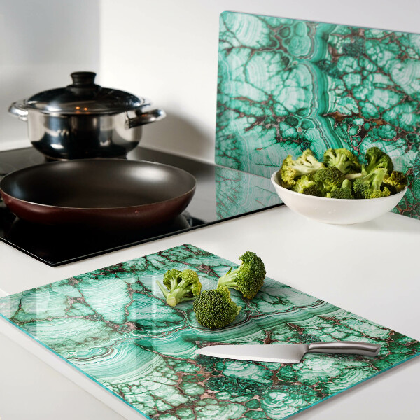 Tabla para cortar Mármol en tonos verdes