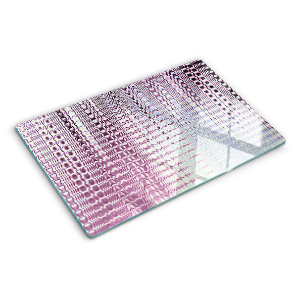 Tabla de cortar de cristal Ondas en tonos rosa