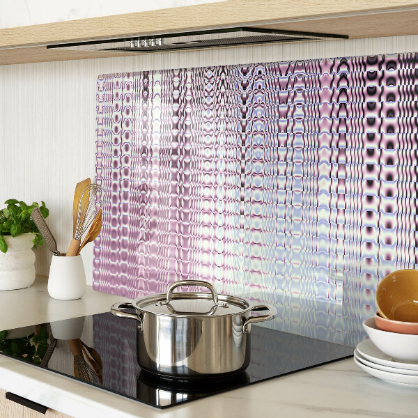 Tabla de cortar de cristal Ondas en tonos rosa