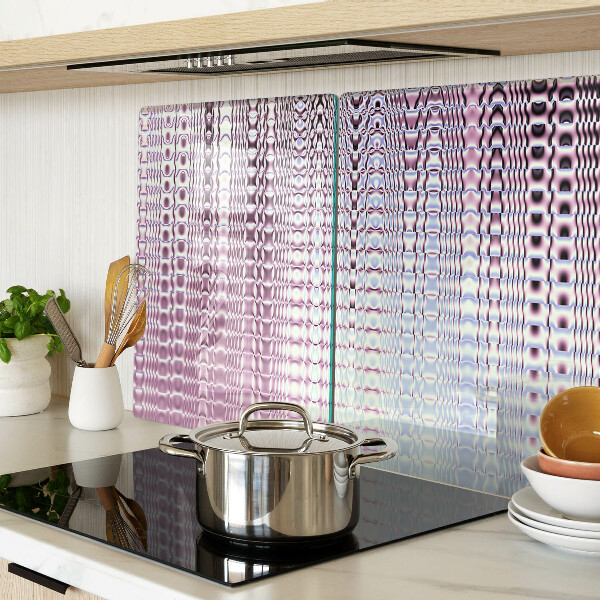 Tabla de cortar de cristal Ondas en tonos rosa