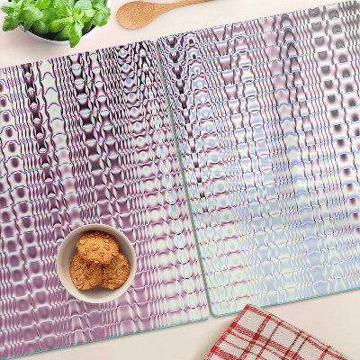 Szklana deska kuchenna Fale w odcieniach różu