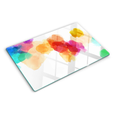 Tabla para cortar Manchas de acuarela de colores