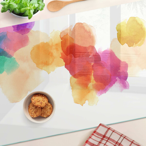 Tabla para cortar Manchas de acuarela de colores