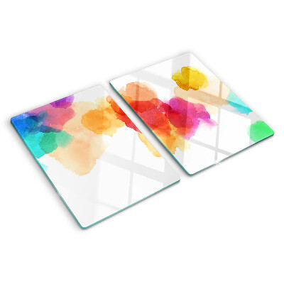 Tabla para cortar Manchas de acuarela de colores