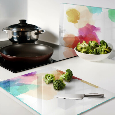 Tabla para cortar Manchas de acuarela de colores