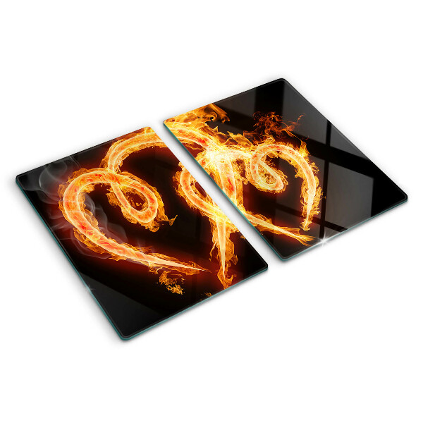 Tabla de cortar Corazón ardiente