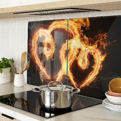 Tabla de cortar Corazón ardiente