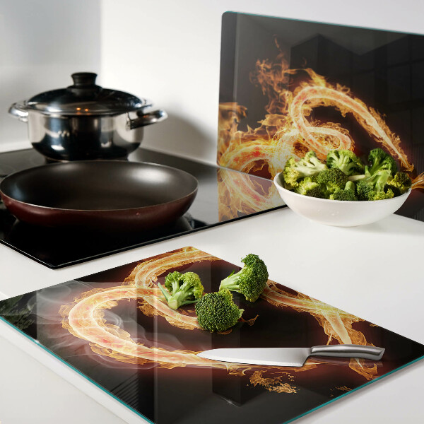 Tabla de cortar Corazón ardiente