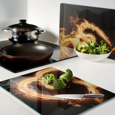 Tabla de cortar Corazón ardiente