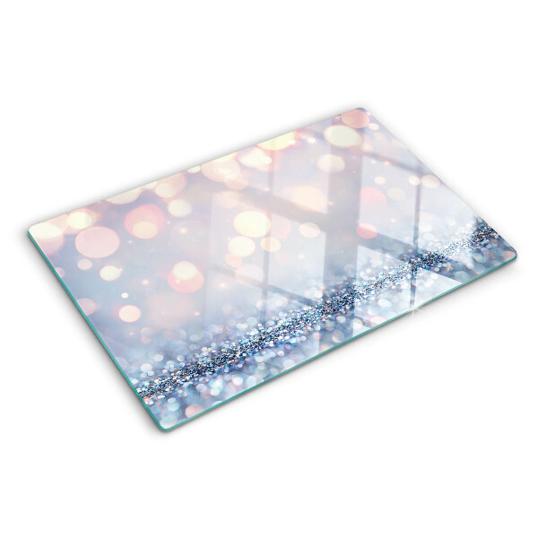 Tabla para cortar Luces brillantes con acento de diamante.
