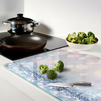 Tabla para cortar Luces brillantes con acento de diamante.