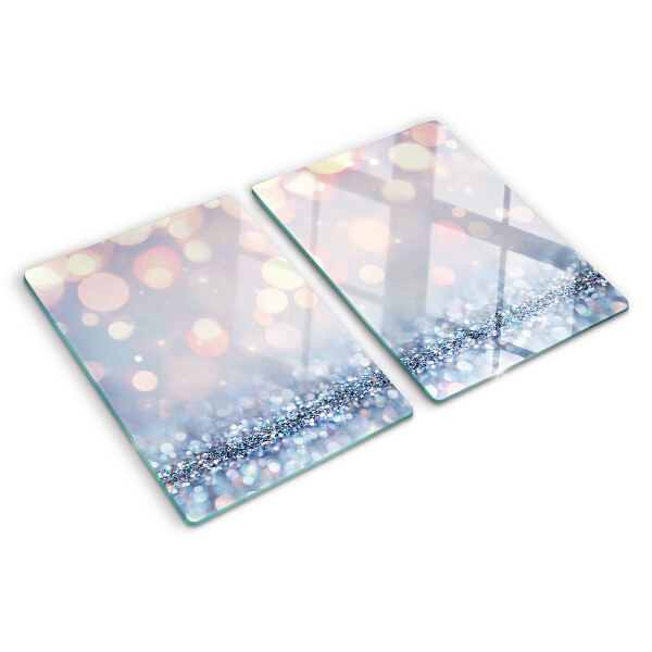 Tabla para cortar Luces brillantes con acento de diamante.