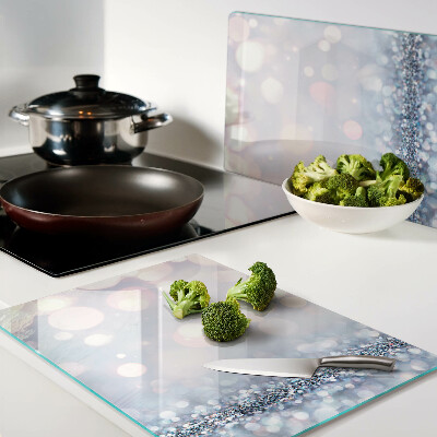 Tabla para cortar Luces brillantes con acento de diamante.