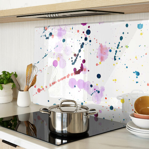 Tabla de cortar de cristal Salpicaduras de pintura de estilo abstracto