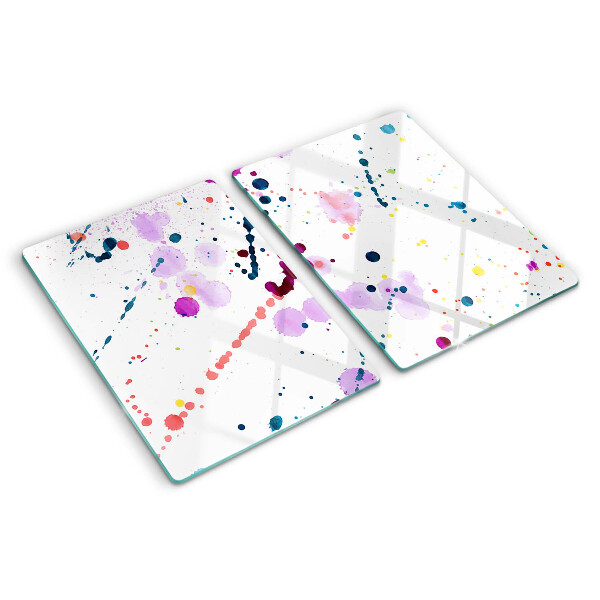 Tabla de cortar de cristal Salpicaduras de pintura de estilo abstracto