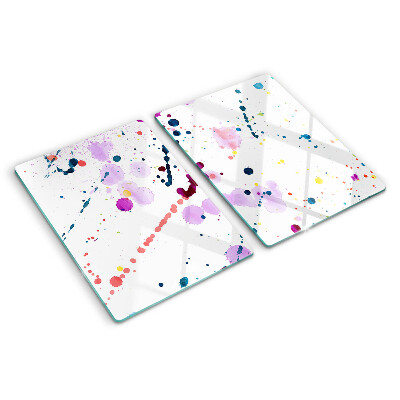 Tabla de cortar de cristal Salpicaduras de pintura de estilo abstracto