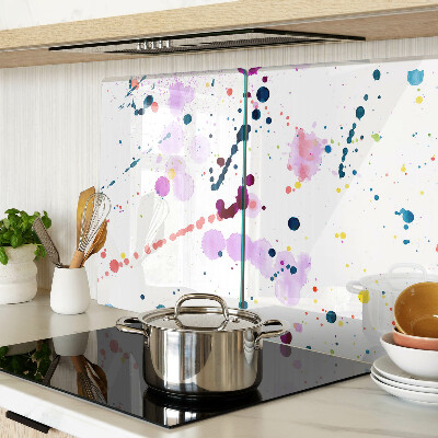 Tabla de cortar de cristal Salpicaduras de pintura de estilo abstracto