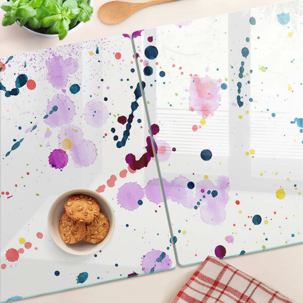 Tabla de cortar de cristal Salpicaduras de pintura de estilo abstracto