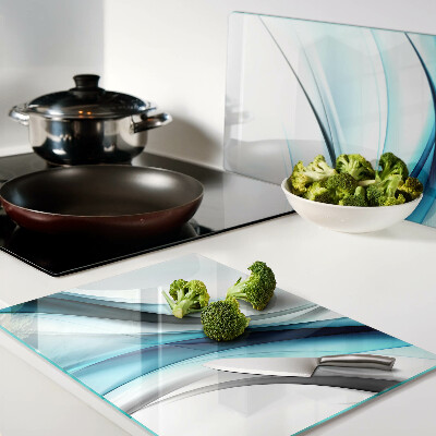 Tabla de cortar Ondas en tonos azules