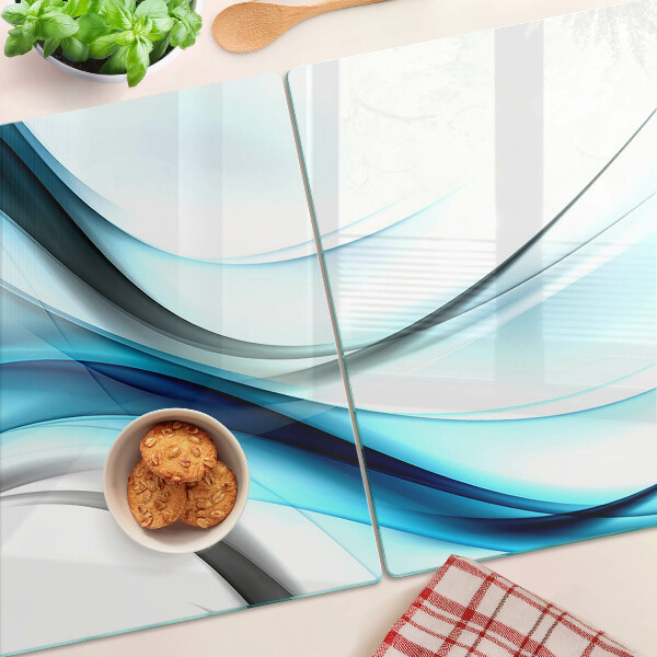Tabla de cortar Ondas en tonos azules