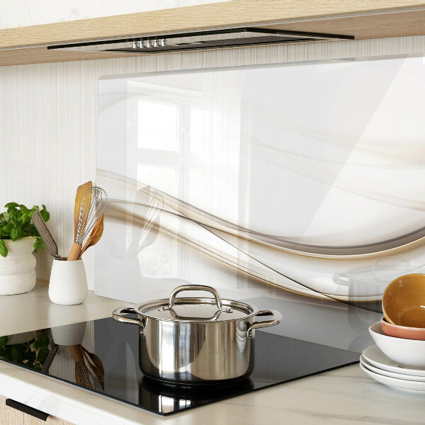 Tabla de cocina Ondas abstractas en tonos beige