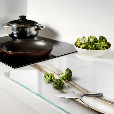 Tabla de cocina Ondas abstractas en tonos beige