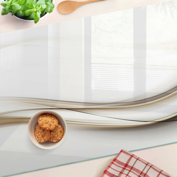 Tabla de cocina Ondas abstractas en tonos beige